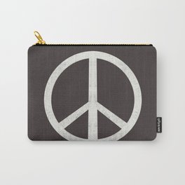 Peace - peace flag, peace, love, woodcut, linocut, vintage, hippie, happy Carry-All Pouch