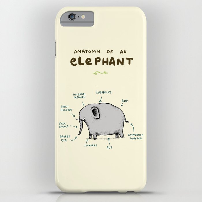 anatomy of an elephant iphone case