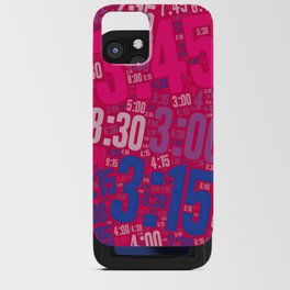 Pace run , number 027 iPhone Card Case