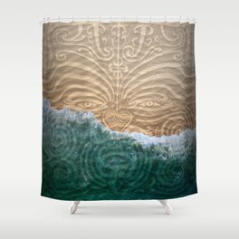 Maori Beach Shower Curtain