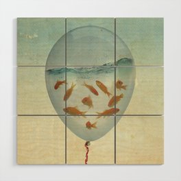 balloon fish 03 Wood Wall Art