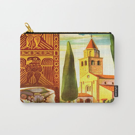 Aquileia Italy - Vintage Travel Carry-All Pouch