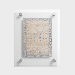 Beige and Blue persian carpet Floating Acrylic Print