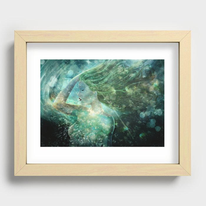 Coming Up For Air Recessed Framed Print