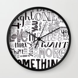 Something About Us Wall Clock