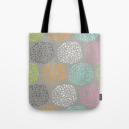 Flowers-triangles Tote Bag