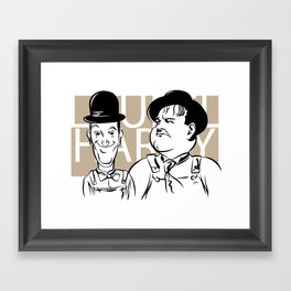 Face Laurel And Hardy Framed Art Print