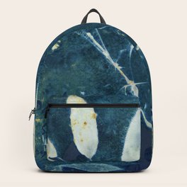 Parsley Sage Rosemary and Thyme wet cyanotype 3  Backpack