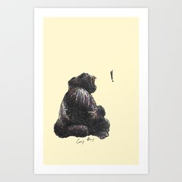 Gorilla Groan Art Print