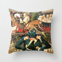 The demon that eats people Throw Pillow