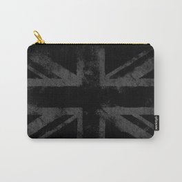 Grey Grunge UK flag Carry-All Pouch
