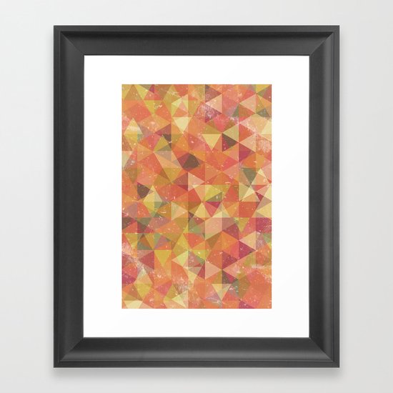Triangle Pattern III Framed Art Print