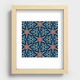 Modern Moroccan Mosaic Recessed Framed Print