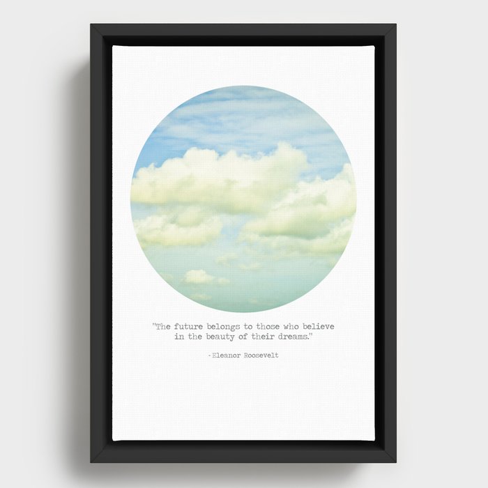 The beauty of the dreams Framed Canvas