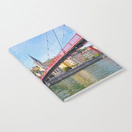 Saone River Cityscape of Lyon Notebook