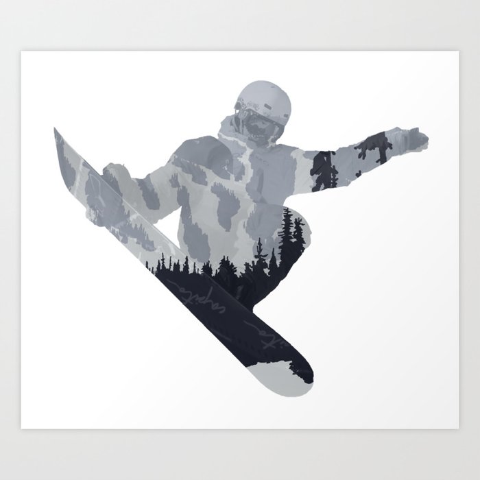 Snowboard Exposure SP | DopeyArt Art Print