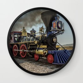 Central Pacific Railroad Jupiter at Golden Spike National Historic Site Utah Transcontinental Wall Clock