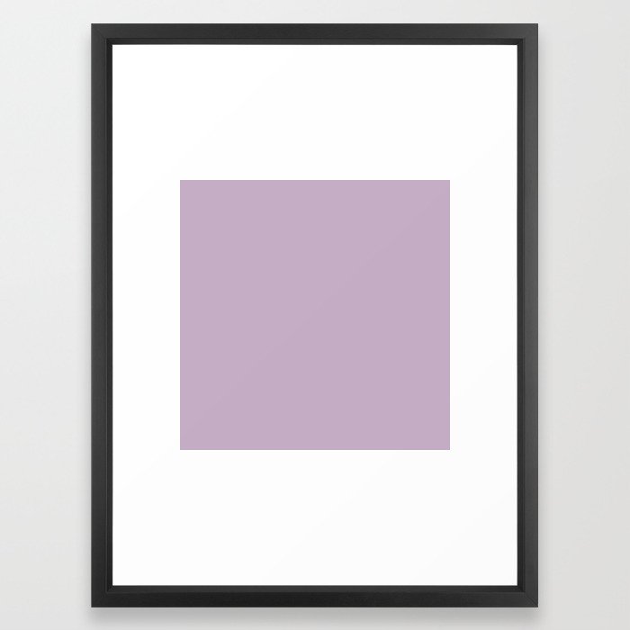 Simple Solid Color Wisteria Purple All Over Print Framed Art Simple Solid Color Wisteria Purple All Over Print Framed Art By Podartist Society6