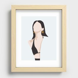 Minimal bikini woman  Recessed Framed Print