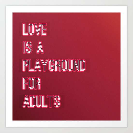 LOVE IS Art Print