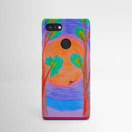 tree with sun Android Case
