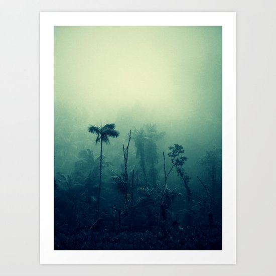 blue forest Art Print