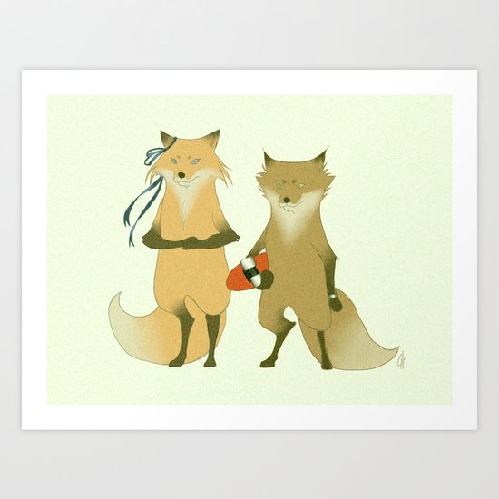 Vossen Art Print