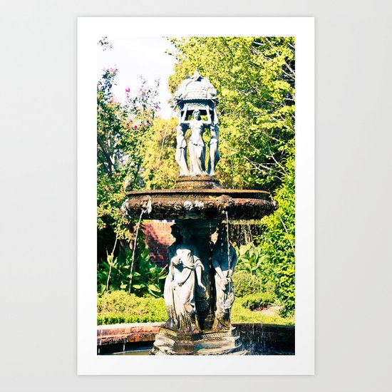 Cajun Fountain Art Print