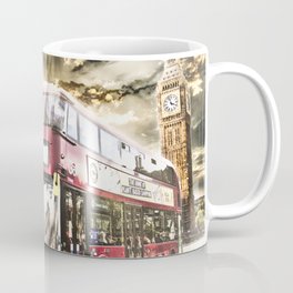 London bus and the houses of parliament  Mug