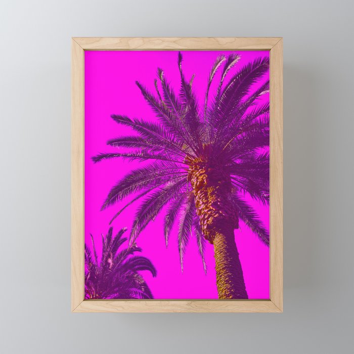 Alien Palm Tree Framed Mini Art Print