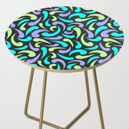 Rave Abstract Swirls Side Table