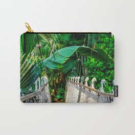 Brazil Photography - Tropical Hanging Bridge In The Rain Forest Carry-All Pouch