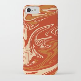 3 RETRO COLOR LIQUID ABSTRACT ART PATTERN LETTER WORD "GLORY" iPhone Case