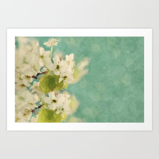 Dream of spring - Apple Blossom Appleblossoms Flower Floral Art Print