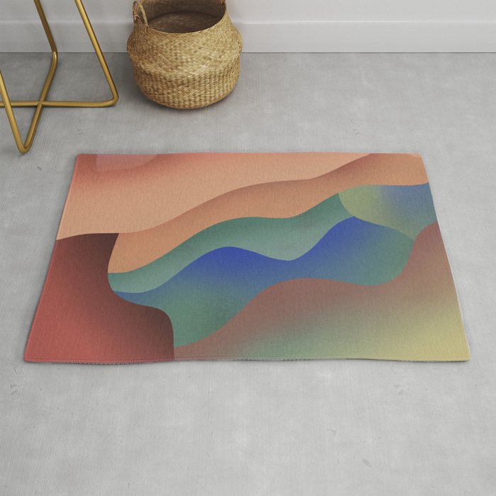 Disappearing lines Rug