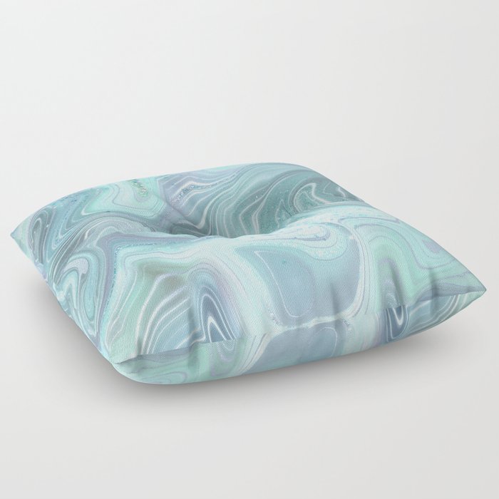Tranquil Agate Swirl Floor Pillow