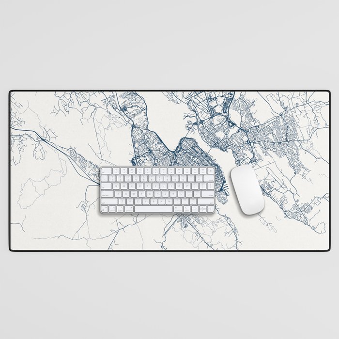 Canada, Halifax City Map Desk Mat