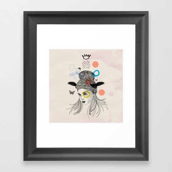 Fool in the Rain Framed Art Print
