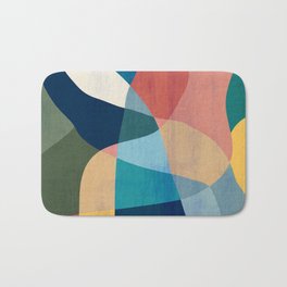 Waterfall and forest Bath Mat