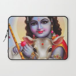 Bal Krishna with his Calf Laptop Sleeve