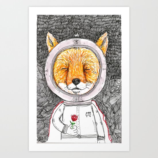 Le Petit Fox Art Print