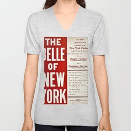 The Belle Of New York Casino Advertising Morton USA V Neck T Shirt