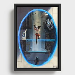 Portal 2 Poster Illustration Framed Canvas