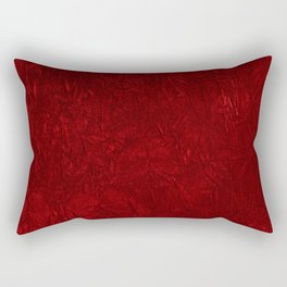 Red Crushed Velvet Rectangular Pillow