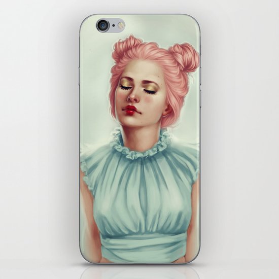 Doll heart iPhone & iPod Skin