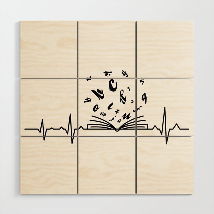 Reading Is Life Wood Wall Art