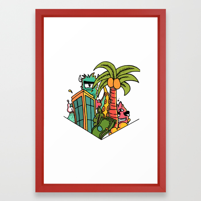 Doodles A La Vexx Framed Art Print By Benjart Society6