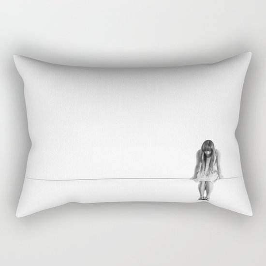 on the wire Rectangular Pillow