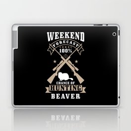 Beaver Hunter Gift Laptop Skin
