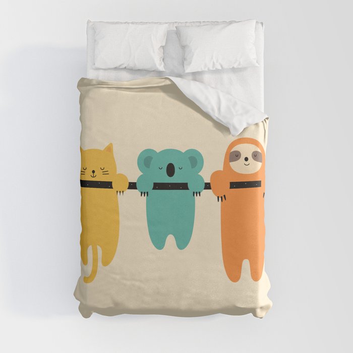 Hang In There Duvet Cover